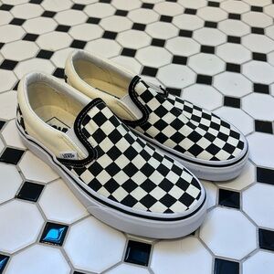 Vans Classic Slip-On Checkerboard Shoe- Size 6- Never Worn